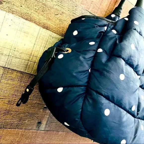 Kate Spade Stevie Quilted Polka Dot Diaper Bag Navy - Picture 6 of 11